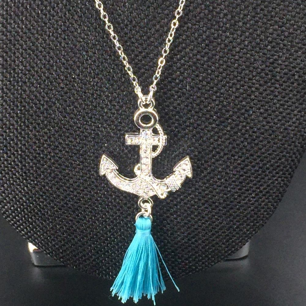 Anchor Tassel Necklace